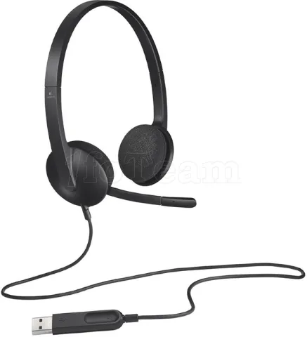 Photo de Casque Micro Logitech Headset H340 USB (Noir)