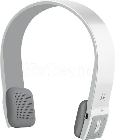 Photo de Casque Micro Sans Fil Halterrego H.Ear Premium Bluetooth rechargeable (Blanc)