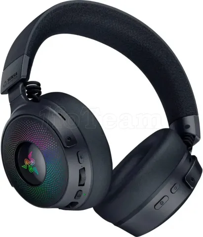 Photo de Casque Micro sans fil Razer Kraken V4 Pro RGB (Noir)