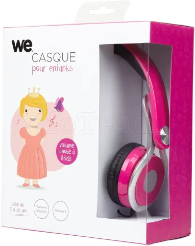 Photo de Casque pliable WeKids pour enfant (3-10 ans) (Rose)