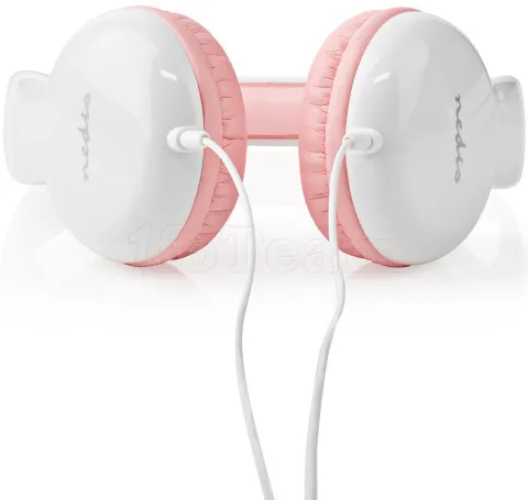 Photo de Casque pour enfants Nedis HPWD4200 (Blanc/Rose)