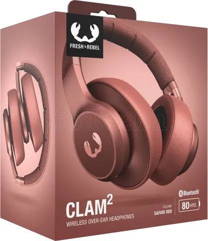 Photo de Casque sans fil Bluetooth Fresh'n Rebel Clam 2 (Rouge)