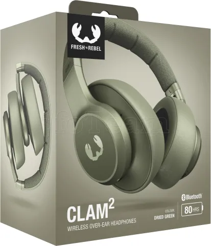 Photo de Casque sans fil Bluetooth Fresh'n Rebel Clam 2 (Vert)