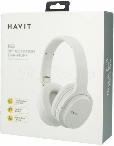 Photo de Casque sans fil Bluetooth Havit I62 (Blanc)