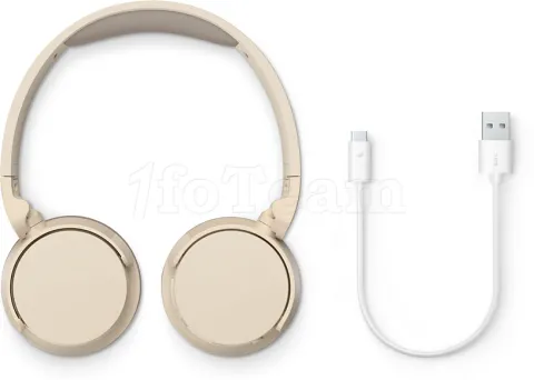 Photo de Casque sans fil Philips TAH3209BG (Beige)