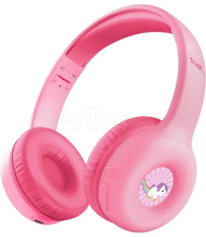 Photo de Casque sans fil pour enfant Trust Nouna (Rose)