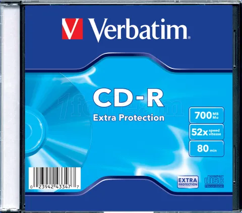 Photo de CD-R en boitier imprimable Verbatim - 700Mo