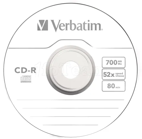 Photo de CD-R en boitier imprimable Verbatim - 700Mo