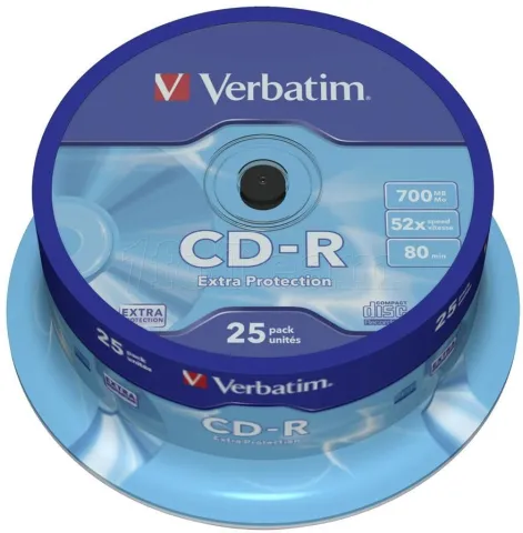 Photo de CD Verbatim 700 Mo 52X ( spindle de 25 )