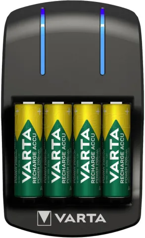 Photo de Chargeur de Piles Varta Plug Charger + 4 piles rechargeables AA 2100mAh