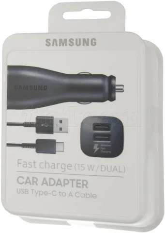 Photo de Chargeur de voiture Allume Cigare Samsung EP-LN920C 2x USB Type C
