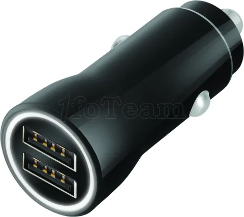 Photo de Chargeur de voiture Allume Cigare Tiemme 2xUSB 12W