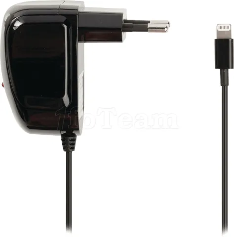 Photo de Chargeur secteur 2.1a pour Apple Lightning Iphone/Ipad/Ipod 8 broches (noir)