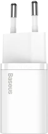 Photo de Chargeur secteur Baseus Super Si 1x port USB-C 25W (Blanc)