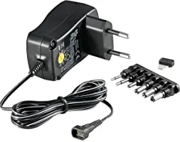 Photo de Chargeur secteur Goobay à tension variable (3-12V) 0,6A - 6 embouts -- Id : 177290