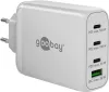 Photo de Chargeur secteur Goobay Multiport GaN 1x ports USB-A + 3x ports USB-C 100W (Blanc)