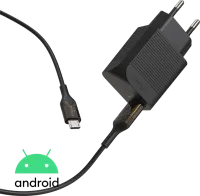 Photo de Chargeur secteur Green_e 1 port USB-C 12W avec cable 1,3m (Noir)