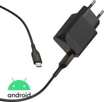 Photo de Chargeur secteur Green_e 1 port USB-C 12W avec cable 1,3m (Noir)