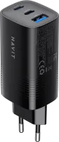 Photo de Chargeur secteur Havit UC20 - 2x USB-C + 1x USB-A 65W (Noir)