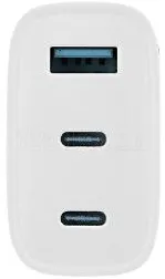 Photo de Chargeur secteur iClick GaN 1x USB-A + 2x USB-C 65W (Blanc)