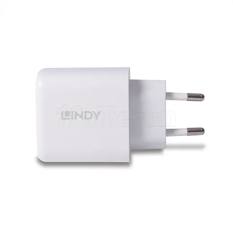 Photo de Chargeur secteur Lindy 1xUSB A & 1x USB C 30W (Noir)