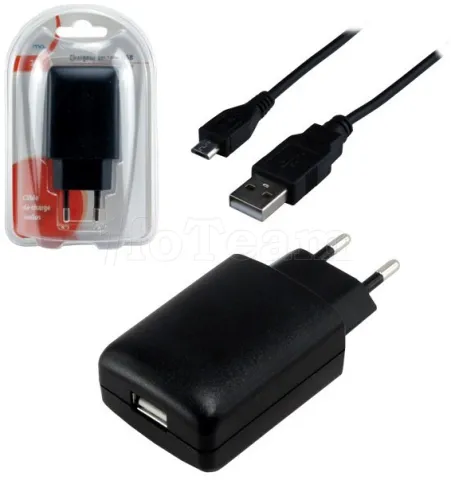 Photo de Chargeur secteur MCL-Samar 2 ports USB 5V (2A + 1A) + câble micro USB