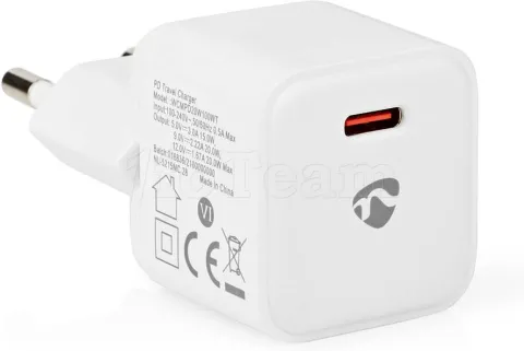 Photo de Chargeur secteur Nedis 1 port USB-C 20W (Blanc)