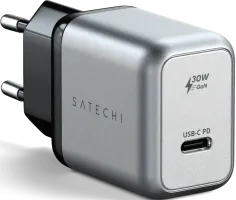 Photo de Chargeur secteur Satechi GaN 1x port USB-C 30W (Argent)