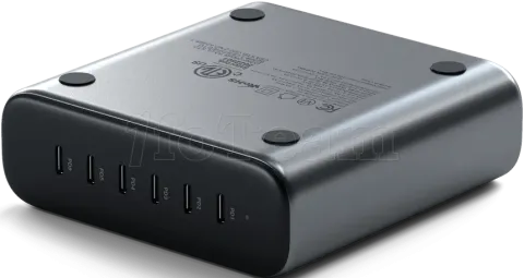 Photo de Chargeur secteur Satechi GaN 6x port USB-C 200W (Gris)