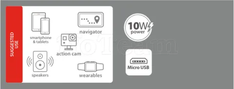 Photo de Chargeur secteur Tiemme 1 port USB 10W + Câble Micro-USB 1m (Noir)