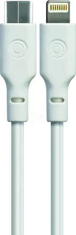Photo de Chargeur secteur Tiemme 1 port USB-C + Cable USB-C vers Lightning (Blanc)