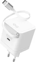 Photo de Chargeur secteur T'nB GaN 1x USB-C 65W avec câble (Blanc)
