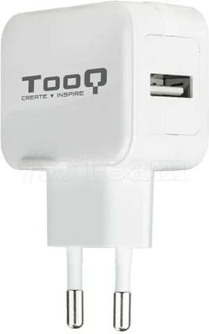 Photo de Chargeur secteur TooQ 1 port USB 12W (Blanc)