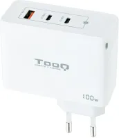 Photo de Chargeur secteur TooQ 1x port USB-A + 2x ports USB-C 100W (Blanc)