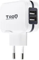 Photo de Chargeur secteur TooQ 2 port USB-A 17W (Blanc)