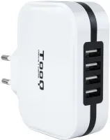 Photo de Chargeur secteur TooQ 4 port USB-A 34W (Blanc)
