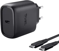 Photo de Chargeur secteur Trust Maxo 1x port USB-C - 45W- Cable 2m inclus (Noir)