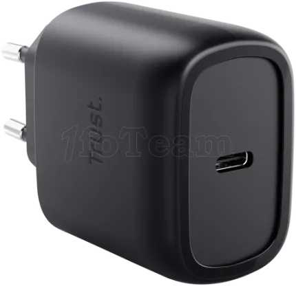 Photo de Chargeur secteur Trust Maxo 1x port USB-C - 45W- Cable 2m inclus (Noir)