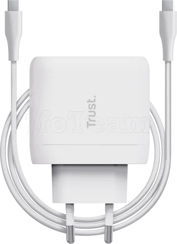 Photo de Chargeur secteur Trust Maxo 1x port USB-C - 65W (Blanc)