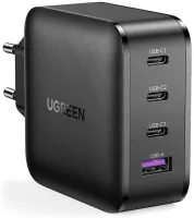 Photo de Chargeur secteur uGreen 1 port USB-A + 3 ports USB-C 65W (Noir)