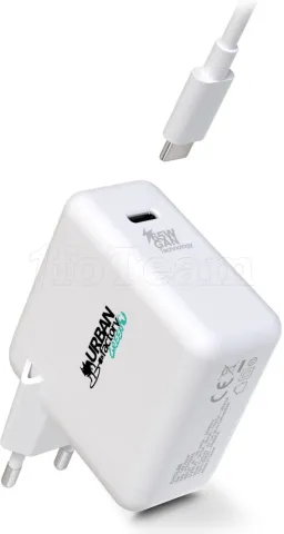 Photo de Chargeur secteur Universel Urban Factory USB-C - 65W (Blanc)