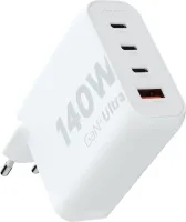 Photo de Chargeur secteur Xtorm Gan2 Ultra 1x port USB-A + 3x ports USB-C 140W (Blanc)