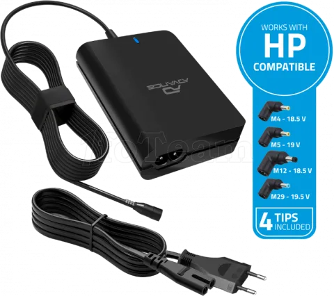 Photo de Chargeur universel Advance compatible HP 90W - 4 embouts