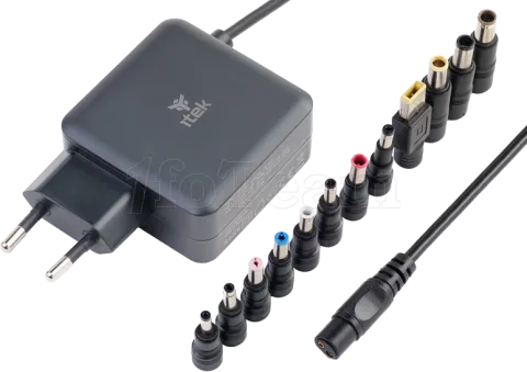 Photo de Chargeur universel Itek Slim pour ordinateur portable 65W (8 embouts)