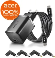 Photo de Chargeur universel NGS Bud USB-C pour ordinateur portable Acer 65W - 3 embouts