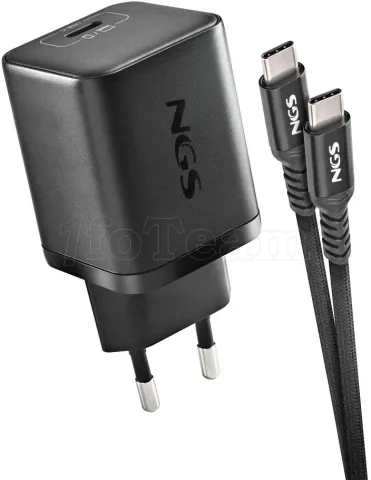 Photo de Chargeur universel NGS Bud USB-C pour ordinateur portable HP 65W - 8 embouts