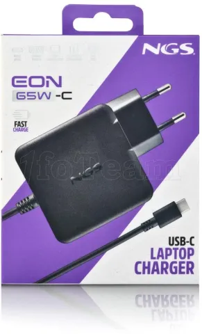 Photo de Chargeur universel NGS pour ordinateur portable Eon 65W (USB Type C)