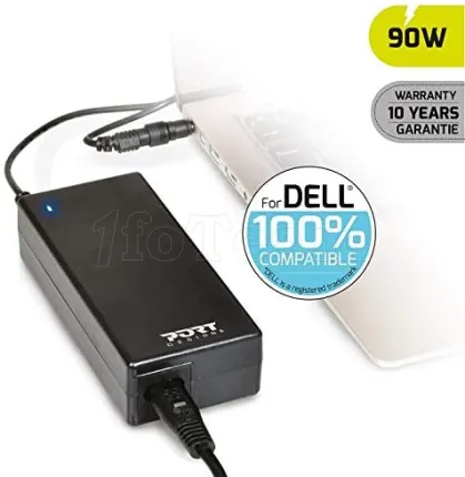 Photo de Chargeur universel Port Designs compatible Dell - 90W (2 embouts)