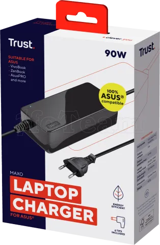 Photo de Chargeur universel Trust Maxo compatible Asus 90W - 6 embouts