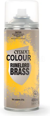 Photo de Citadel Bombe sous-couche - Aérosol Runelord Brass (400mL)